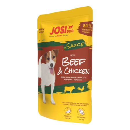 JosiDog Beef & Chicken in Sauce 100g