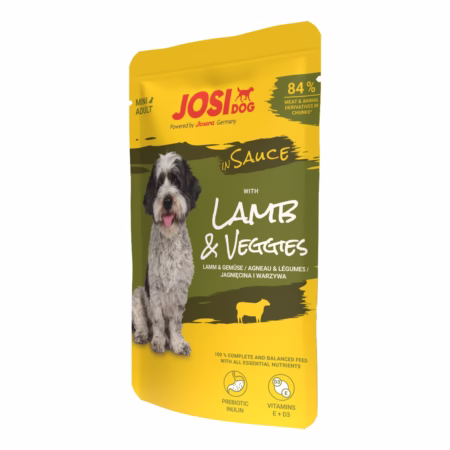 JosiDog Lamb & Veggies in Sauce 100g